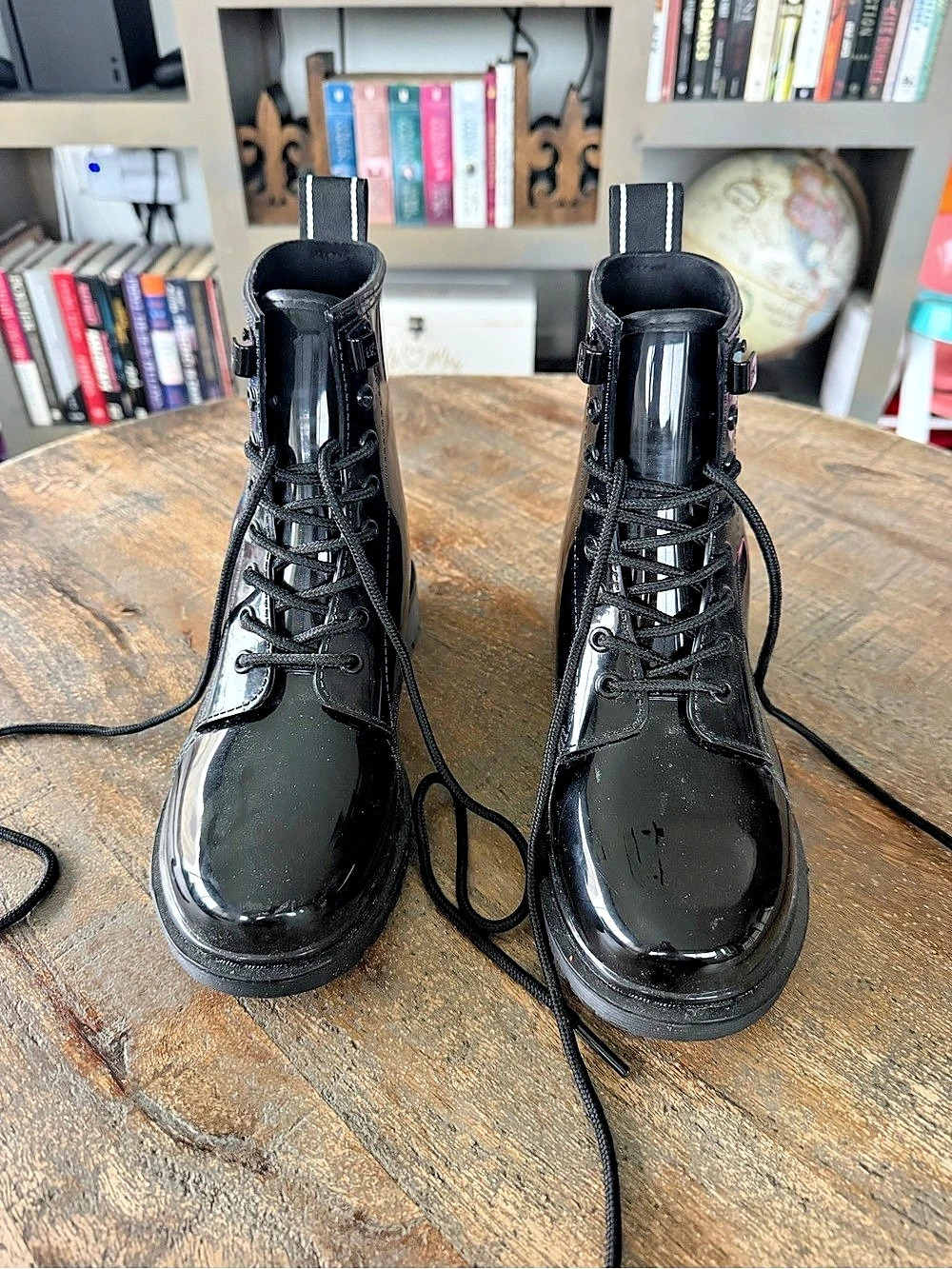Michael Kors Emilia Lace-Up Boot Combat Boots in Black